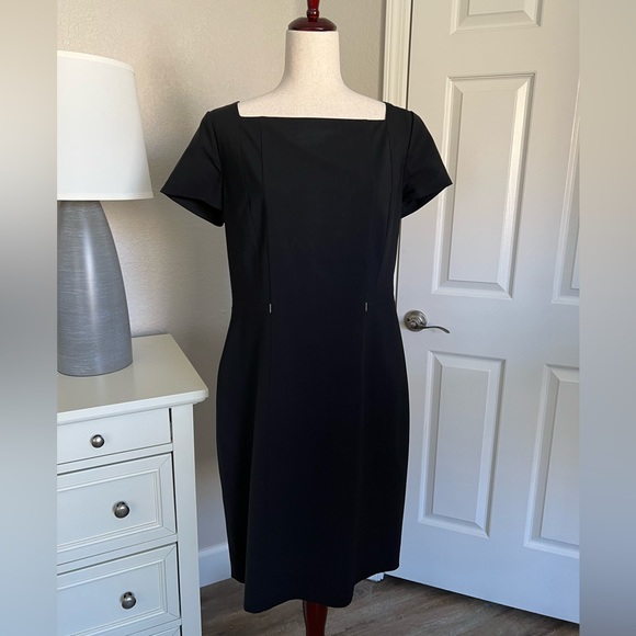 Hugo Boss Dasori Virgin Wool Sheath Dress Sz 12 - Picture 1 of 9